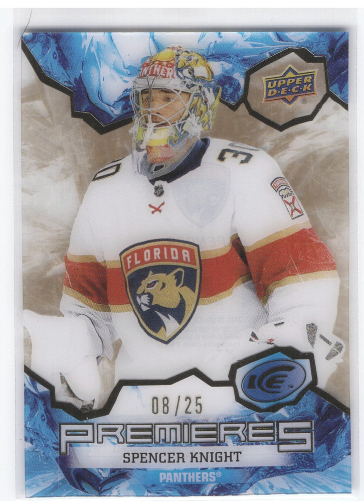 2021-22 Upper Deck Ice Hockey Ice Premieres #246 Rookie Rc Spencer Knight /25