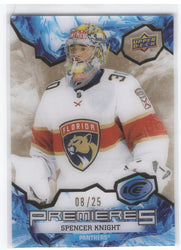 2021-22 Upper Deck Ice Hockey Ice Premieres #246 Rookie Rc Spencer Knight /25