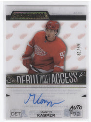 2023-24 Upper Deck Credentials Debut Ticket Access Clear Dta-Mk Rookie Rc Auto Marco Kasper /99