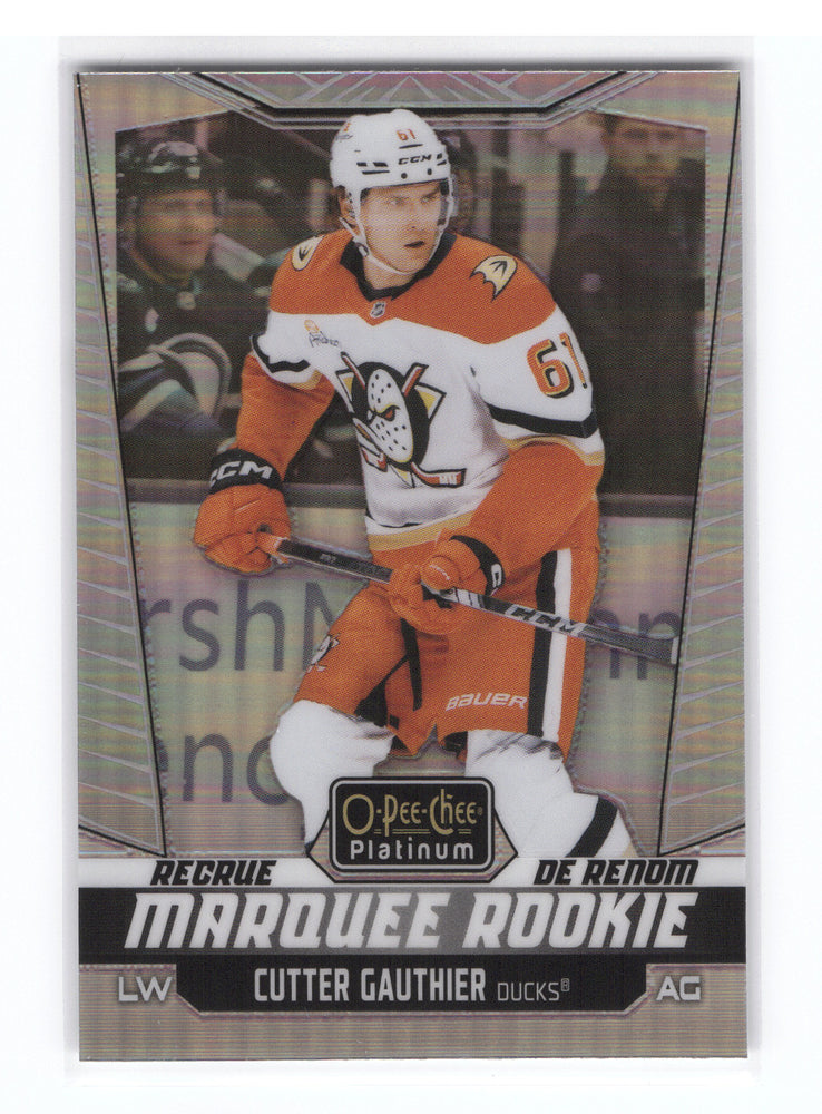2024-25 Upper Deck O-Pee-Chee Platinum Marquee Rookie Rainbow #201 Rookie Rc Cutter Gauthier