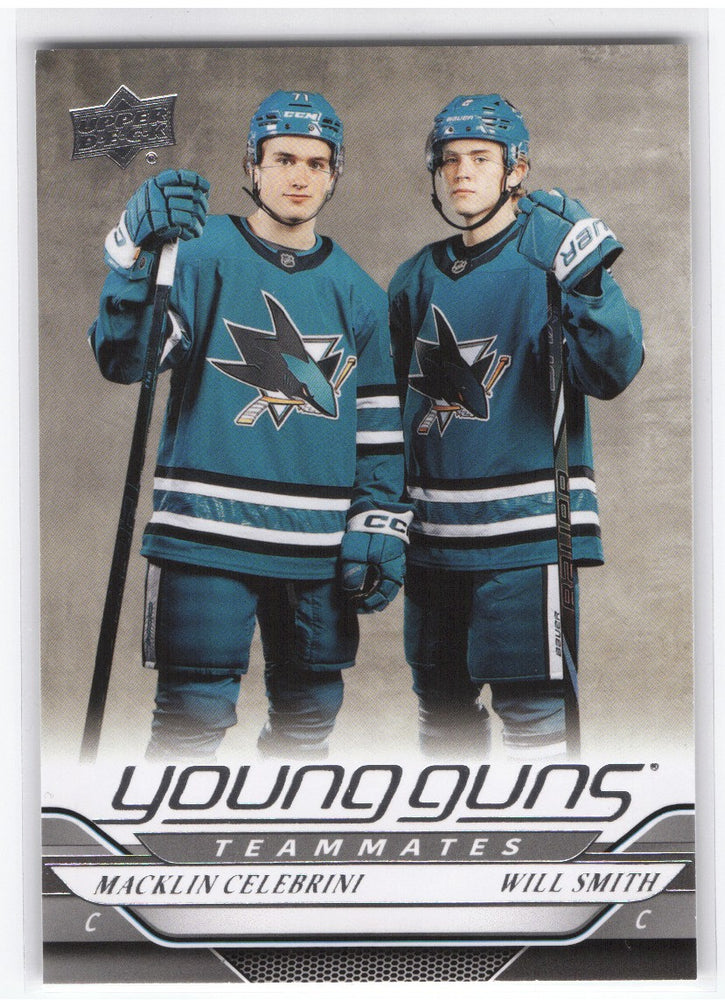2024-25 Upper Deck Series 2 Youn Guns Teammates #499 Rookie Rc Macklin Celebrini Will Smith