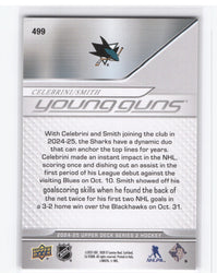2024-25 Upper Deck Series 2 Youn Guns Teammates #499 Rookie Rc Macklin Celebrini Will Smith