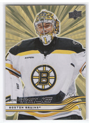 2025-26 Upper Deck Series 2 Outburst Gold #257 Jeremy Swayman /1