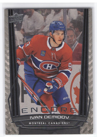 2025-26 Upper Deck Series 1 Encore E-36 Rookie Rc Ivan Demidov