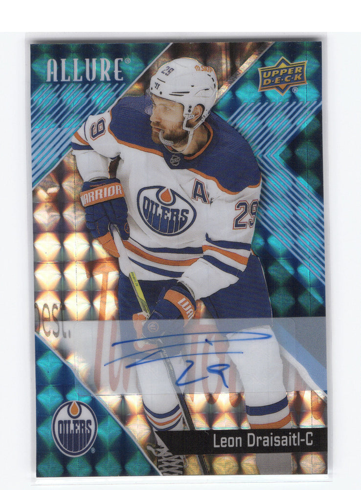 2024-25 Upper Deck Allure Blue Line Auto #20 Auto Leon Draisaitl /35