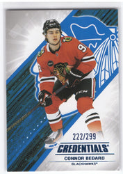 2024-25 Upper Deck Credentials Blue #98 Connor Bedard /299