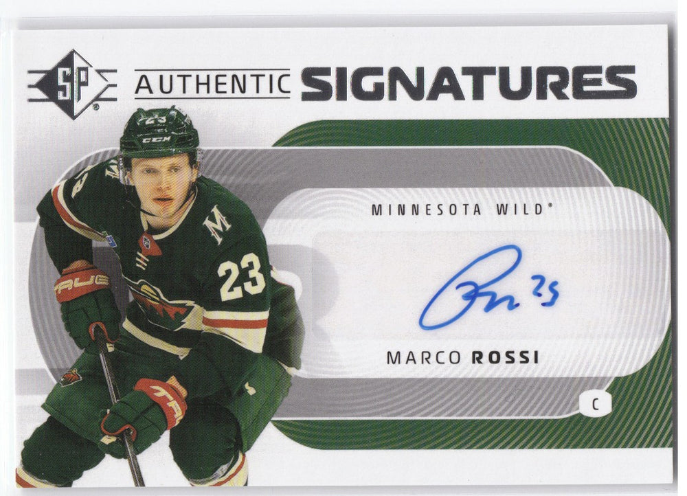 2025-26 Upper Deck Sp Hockey Authentic Signatures As-Mo Auto Marco Rossi