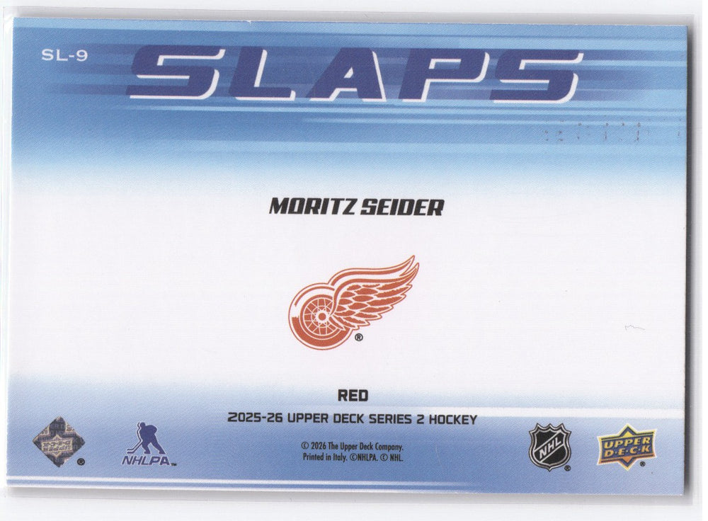 2025-26 Upper Deck Series 2 Slaps Red Sl-9 Moritz Seider /199