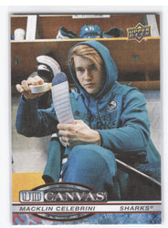 2025-26 Upper Deck Series 2 Ud Canvas C-124 Macklin Celebrini
