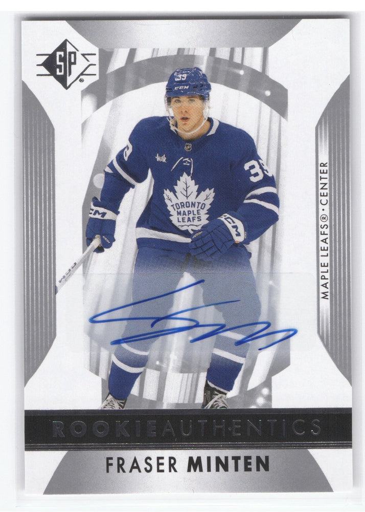 2023-24 Upper Deck Sp Hockey Rookie Authentics Auto #136 Rookie Rc Fraser Minten
