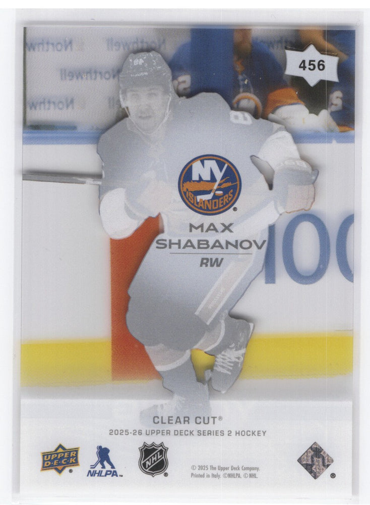 2025-26 Upper Deck Series 2 Young Guns Clear #456 Rookie Rc Max Shabanov