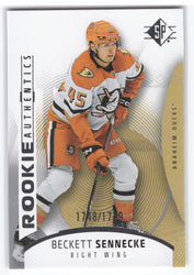 2025-26 Upper Deck Sp Hockey Rookie Authentics #108 Rookie Rc Beckett Sennecke /1749