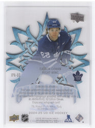 2024-25 Upper Deck Ice Hockey Ice Premieres Ipa-Ec Rookie Rc Auto Easton Cowan /199
