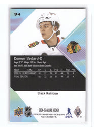 2024-25 Upper Deck Allure Black Rainbow #94 Connor Bedard