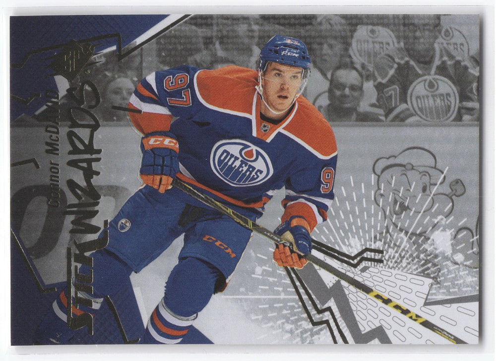 2015-26 Upper Deck Spx Stick Wizards #89 Rookie Rc Connor Mcdavid