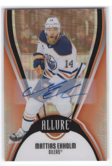 2025-26 Upper Deck Allure Red Rainbow Auto #46 Auto Mattias Ekholm