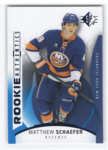 2025-26 Upper Deck Sp Hockey Rookie Authentics Blue #111 Rookie Rc Matthew Schaefer