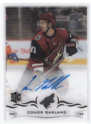 2018-19 Upper Deck Clear Cut Rc Ccr-Cg Rookie Rc Auto Conor Garland