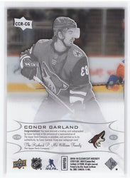 2018-19 Upper Deck Clear Cut Rc Ccr-Cg Rookie Rc Auto Conor Garland