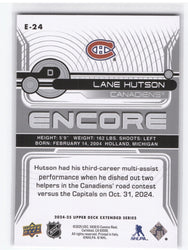 2024-25 Upper Deck Extended Encore E-24 Rookie Rc Lane Hutson