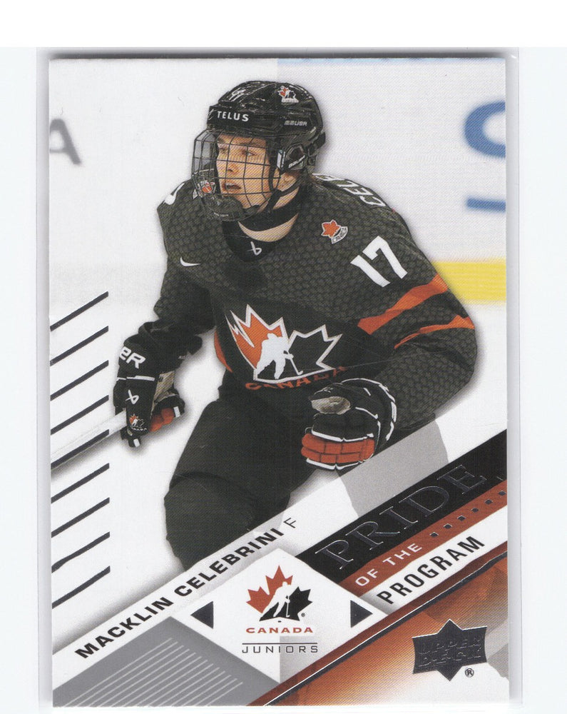 2024 Upper Deck Team Canada Pride Of The Program #70 Macklin Celebrini