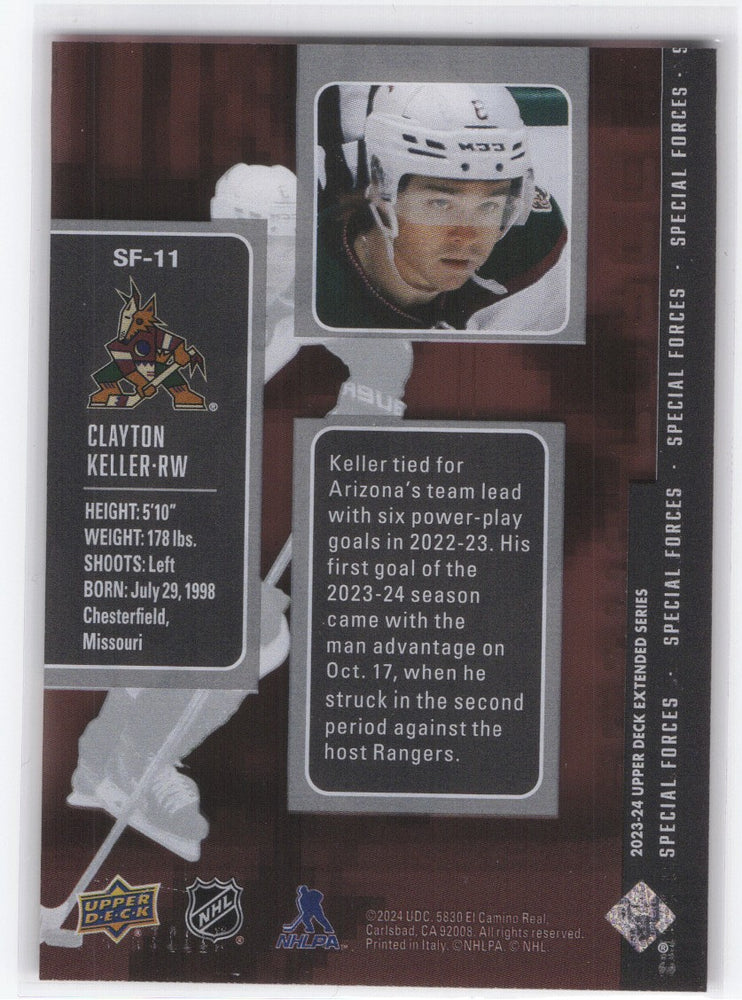 2023-24 Upper Deck Extended Special Forces Sf-11 Clayton Keller