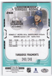 2025-26 Upper Deck O-Pee-Chee Platinum Turquoise Fragments #268 Rookie Rc Matthew Schaefer /249