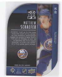 2025-26 Upper Deck Spx Holoview Fx Hv-34 Rookie Rc Matthew Schaefer