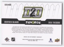 2024-25 Upper Deck Synergy D2D D2D-Vgk Brayden Mcnabb Shea Theodore