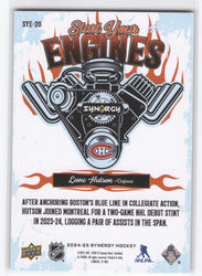 2024-25 Upper Deck Synergy Start Your Engines Sye-20 Rookie Rc Lane Hutson