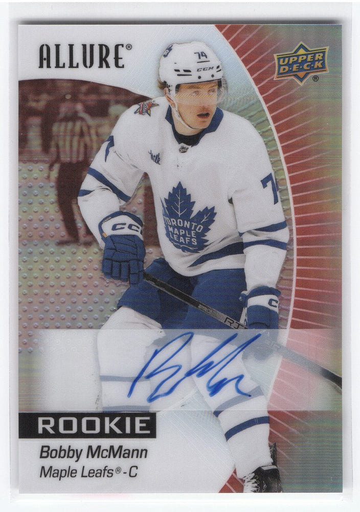2023-24 Upper Deck Allure #117 Rookie Rc Auto Bobby Mcmann