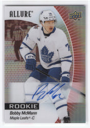 2023-24 Upper Deck Allure #117 Rookie Rc Auto Bobby Mcmann