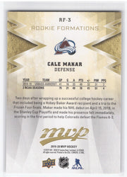 2019-20 Upper Deck Mvp Rookie Formations Rf-3 Rookie Rc Cale Makar