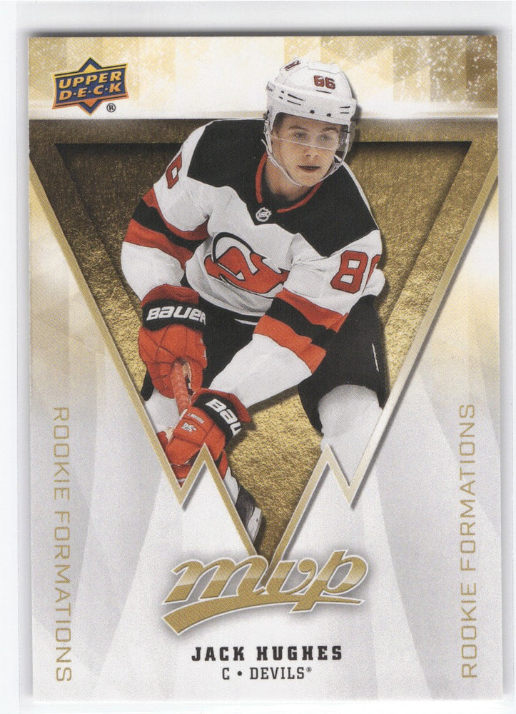 2010-20 Upper Deck Mvp Rookie Formations Rf-5 Rookie Rc Jack Hughes