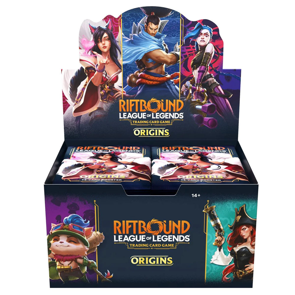 RIFTBOUND LEAGUE OF LEGENDS TCG ORIGINS BOOSTER DISPLAY (LIMIT 3)