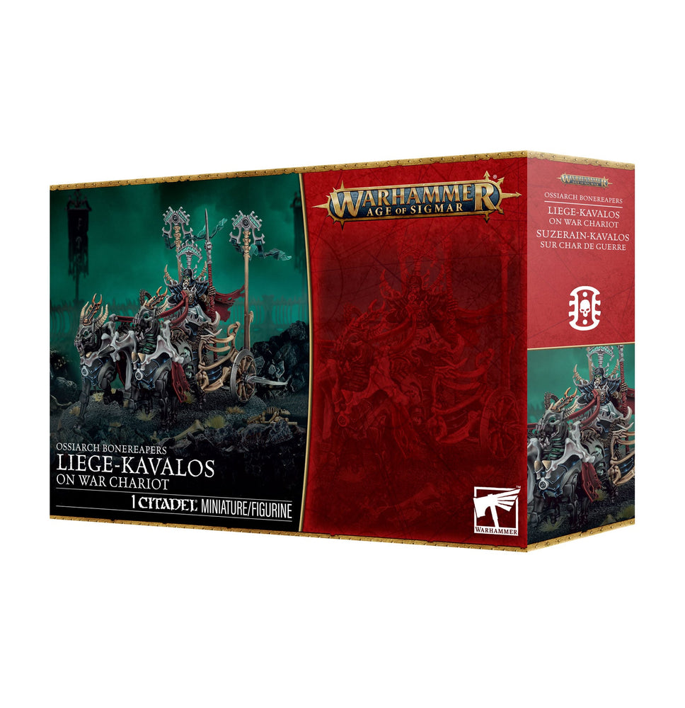 WARHAMMER: AGE OF SIGMAR OSSIARCH BONEREAPERS LIEGE-KAVALOS ON WAR CHARIOT