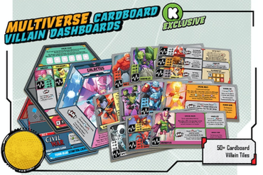 MARVEL UNITED: MULTIVERSE CARDBOARD VILLAIN DASHBOARDS