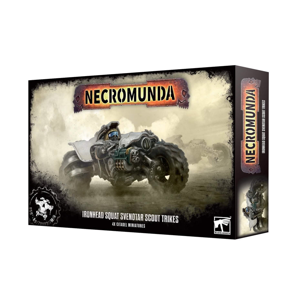 NECROMUNDA THE IRONHEAD SQUAT PROSPECTORS SVENOTAR SCOUT TRIKES