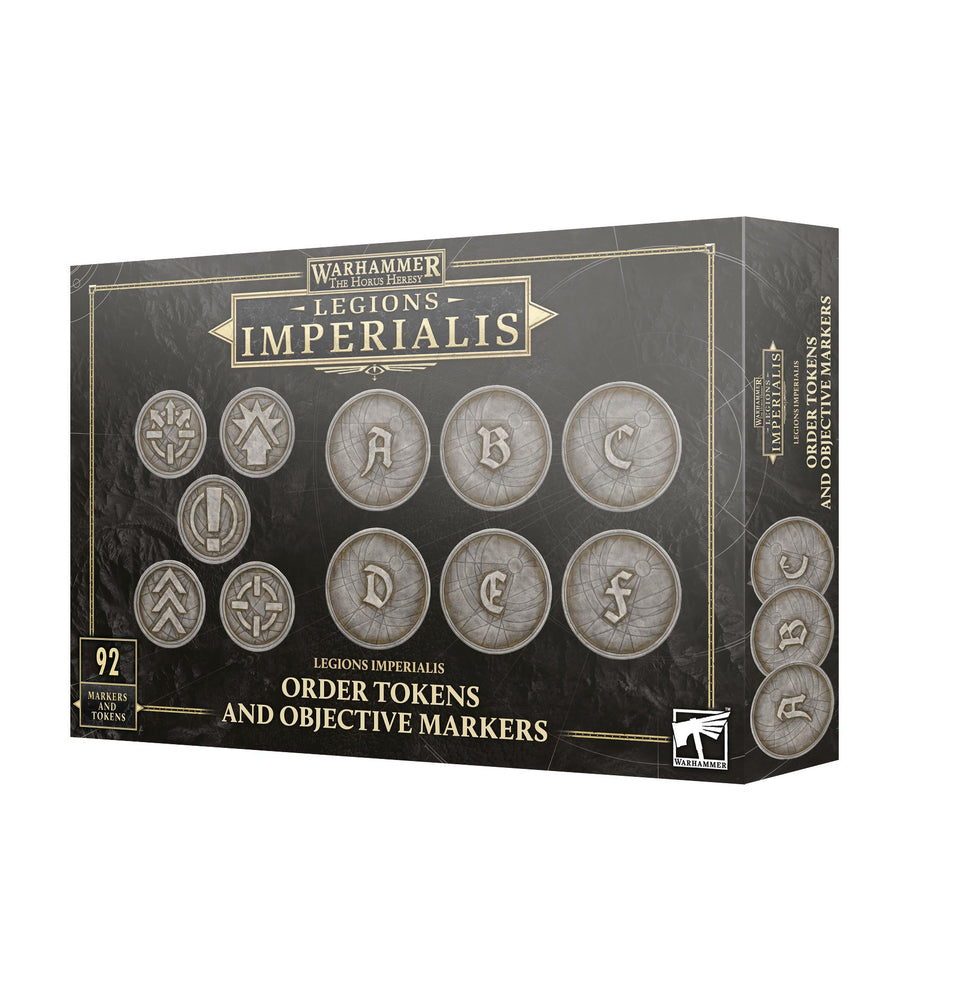 WARHAMMER THE HORUS HERESY LEGIONS IMPERIALIS ORDER TOKENS AND OBJECTIVE MARKERS