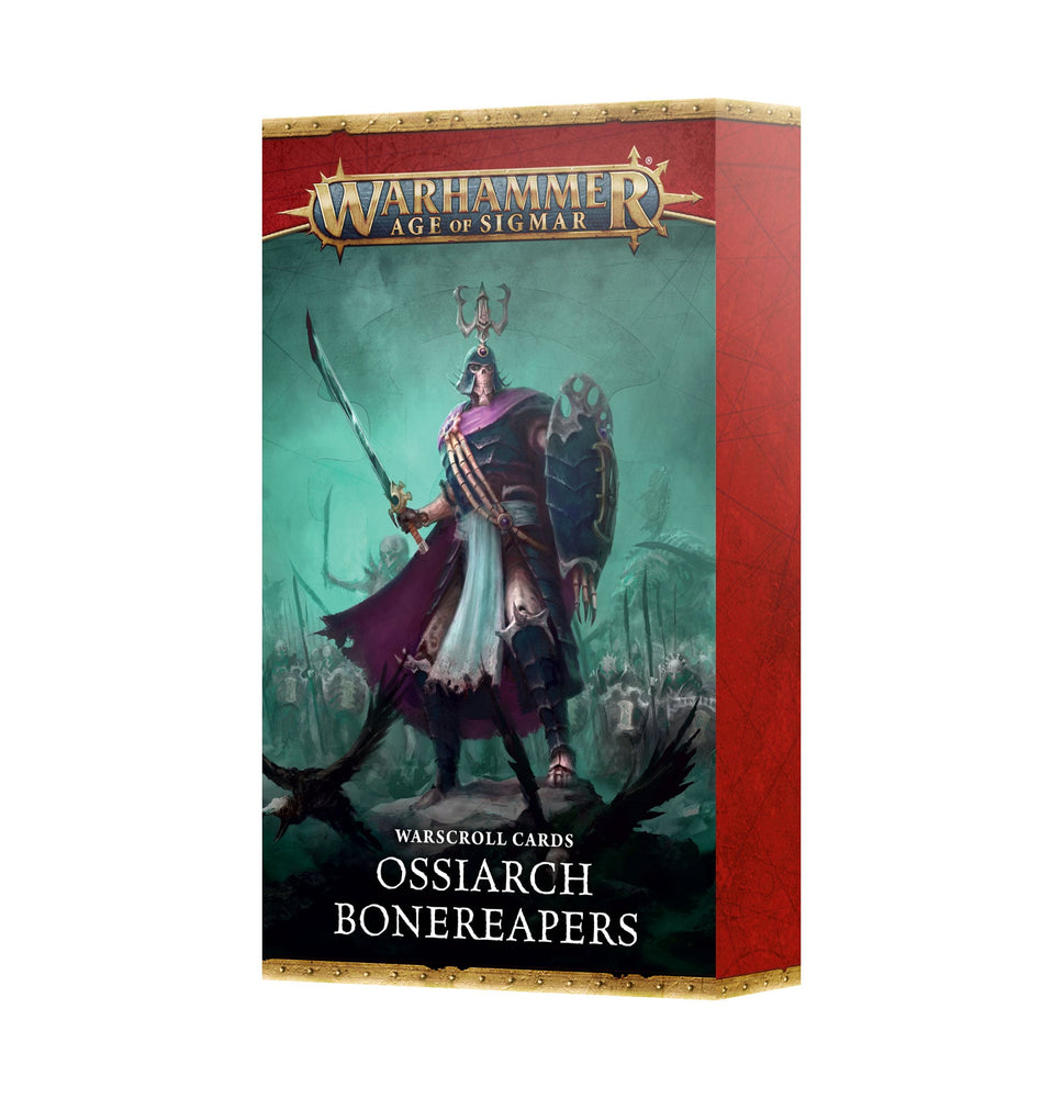 WARHAMMER: AGE OF SIGMAR WARSCROLL CARDS OSSIARCH BONEREAPERS ENG