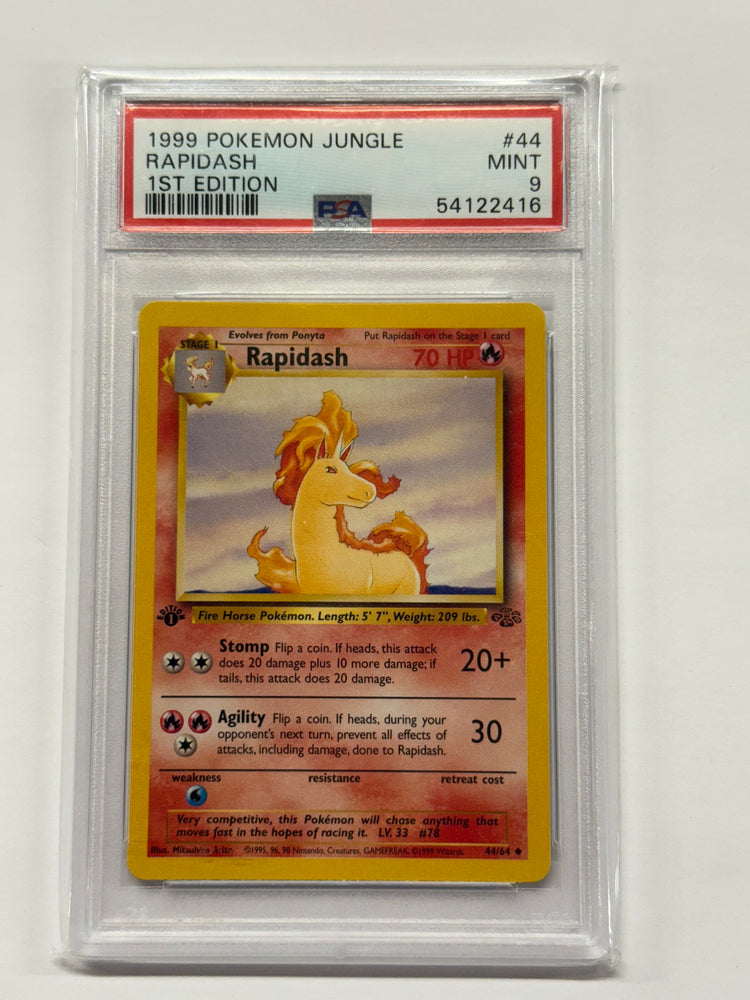 Rapidash (44/64) [Jungle 1st Edition] Graded PSA 9