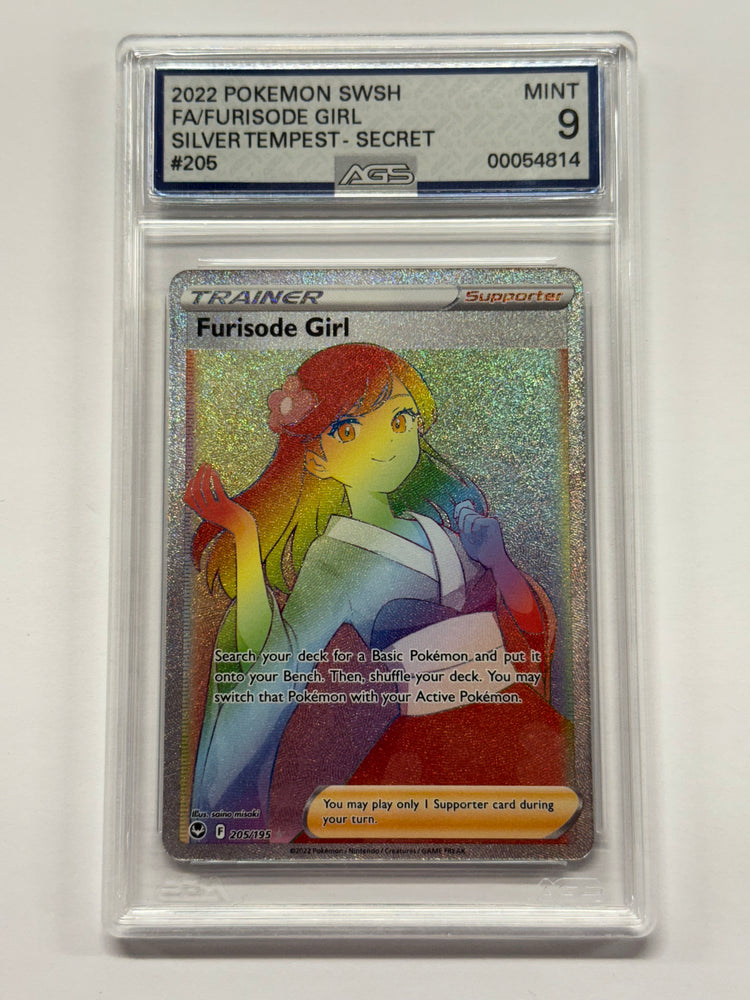 Furisode Girl (205/195) [Sword & Shield: Silver Tempest] Graded AGS 9