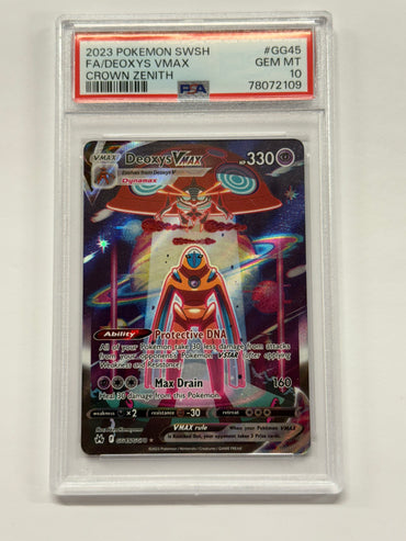 Deoxys VMAX (GG45/GG70) [Sword & Shield: Crown Zenith] Graded PSA 10