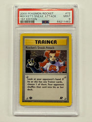 Rocket's Sneak Attack (72/82) [Team Rocket 1st Edition] Graded PSA 9