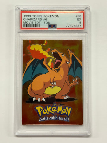 Topps 1999 Charizard Foil Graded PSA 5