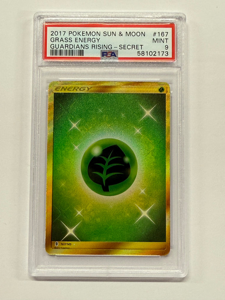 Grass Energy (167/145) [Sun & Moon: Guardians Rising] Graded PSA 9