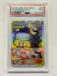 Cynthia & Caitlin Japanese (106/095) [Sun & Moon Alter Genesis) Graded PSA 9