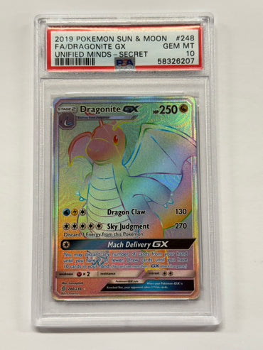 Dragonite GX (248/236) [Sun & Moon: Unified Minds] Graded PSA 10