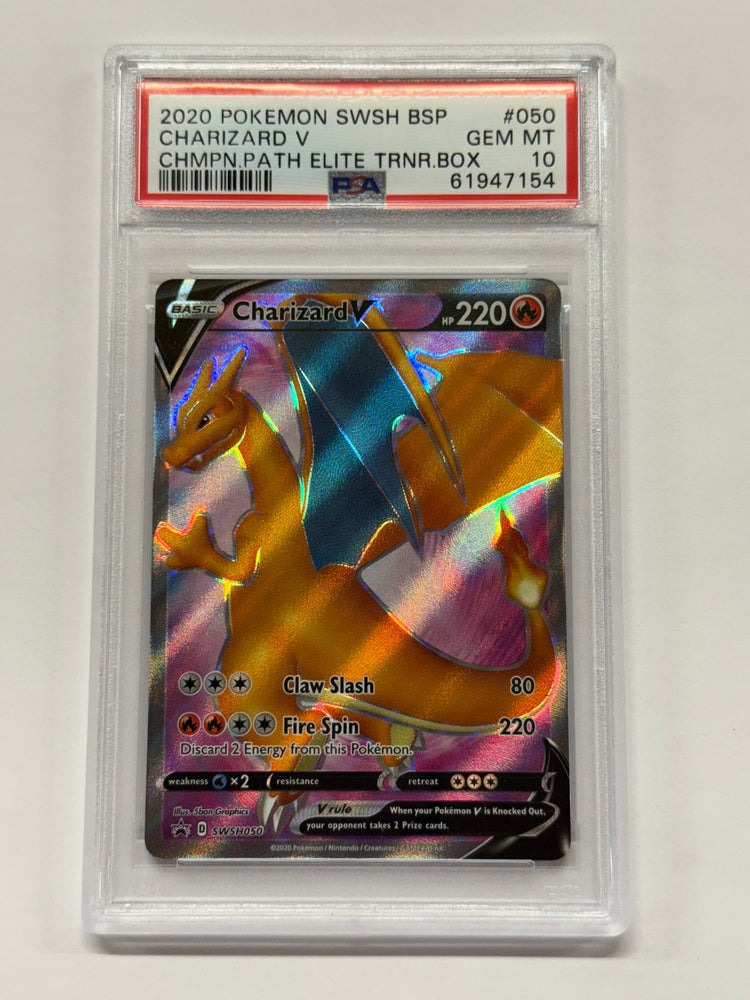 Charizard V (SWSH050) [Sword & Shield: Black Star Promos] Graded PSA 10