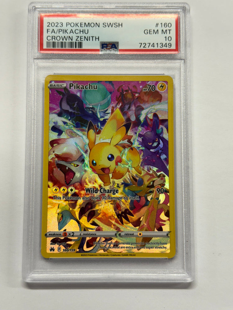 Pikachu (160/159) (Secret) [Sword & Shield: Crown Zenith] Graded PSA 10